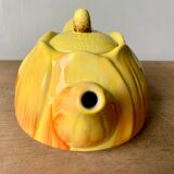 Vintage flower slip teapot
