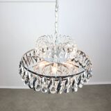 Vintage Viennese Medium Sized Crystal Chandelier, 70s