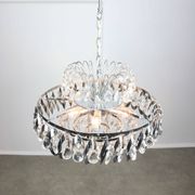 Vintage Viennese Medium Sized Crystal Chandelier, 70s