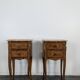 Pair of rosewood bedside tables in Louis XV style
