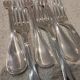 6 silver-plated dessert forks by Christofle, Albi pattern