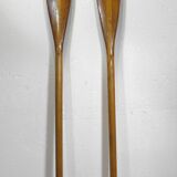 Pair of wooden oars