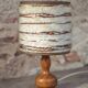 Vintage table lamp, vintage lamp, wooden base lamp with shade.