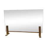 Fire shield brass and glass