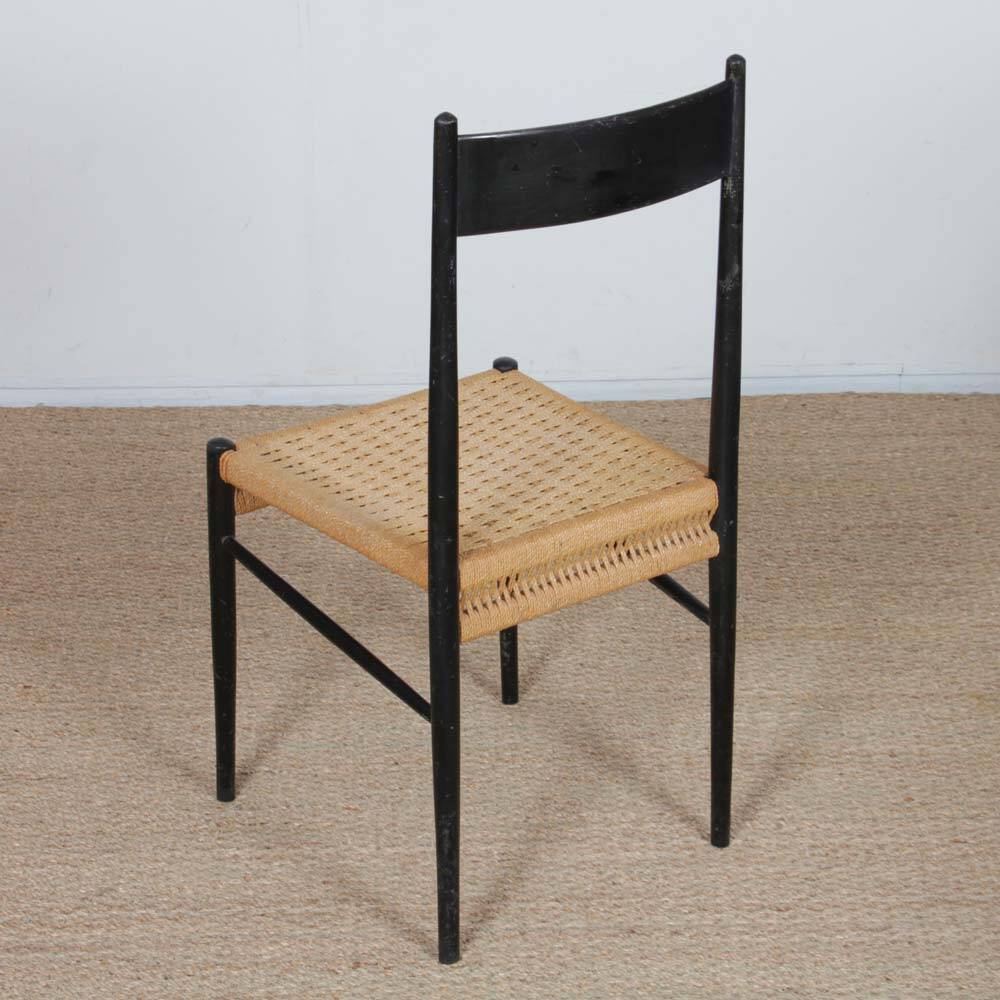Vintage Italian wooden chair from the 1960s