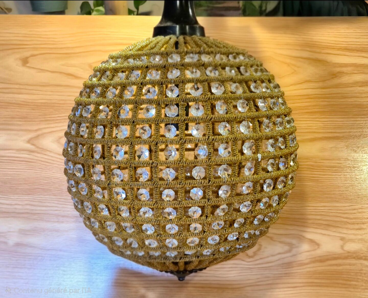 Magnificent and spectacular vintage Italian spherical chandelier.