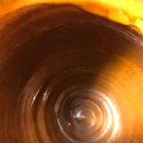 Pitcher 1960 terracotta and scoubidou vase pot with carafe cove