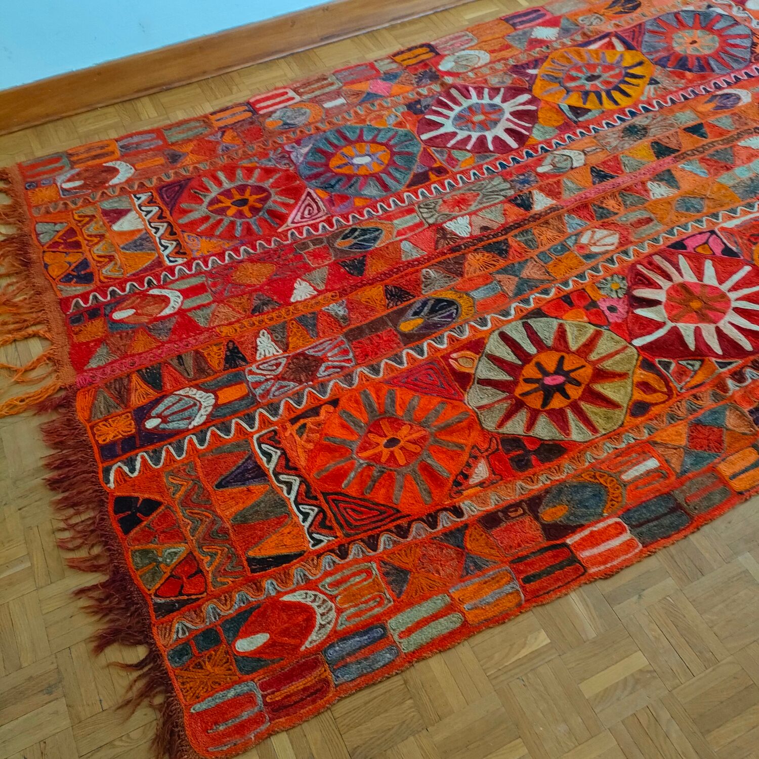 Vintage Kathmandu carpet 155 x 250