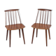 Pair of chairs in teak Folke Palsson d77 by FDB Møbelfabrik Folke Palsson