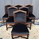 Antique Louis XVI style chairs. Set of 6. Solid rosewood. New upholstery.