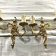 Pair Of Applique 2 Lights Bronze St Louis XV