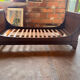 Antique walnut bed, Empire style, single bed.