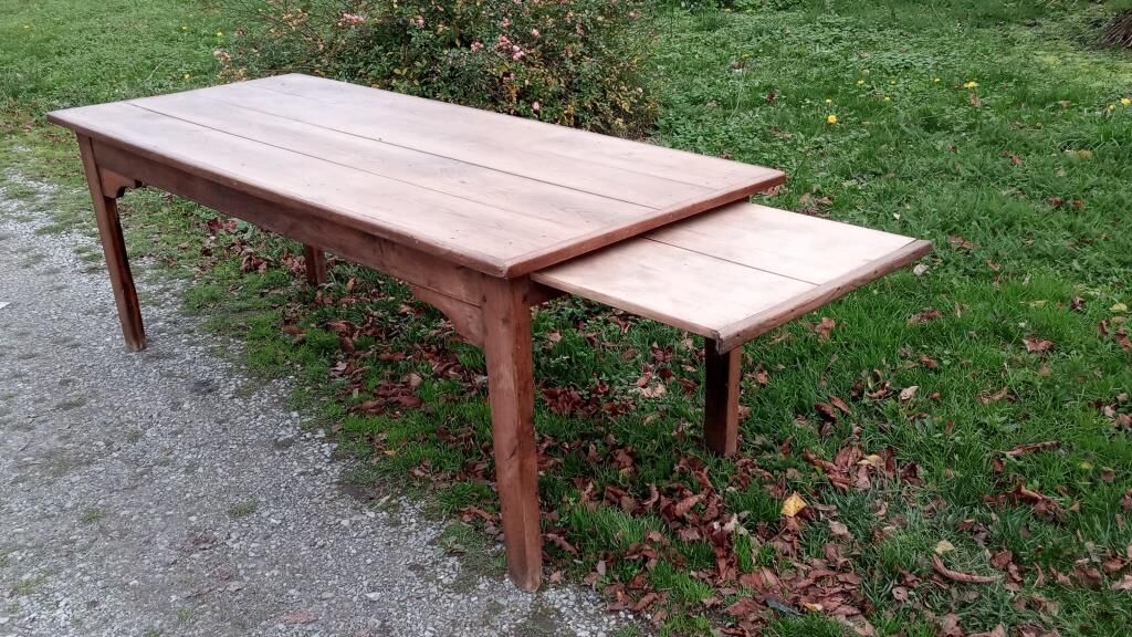 Oak and chestnut farm table