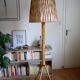 Floor lamp rattan and bamboo 60 years