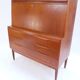 Torvits secretary in teak, retro vintage Danish style from the 1960s.