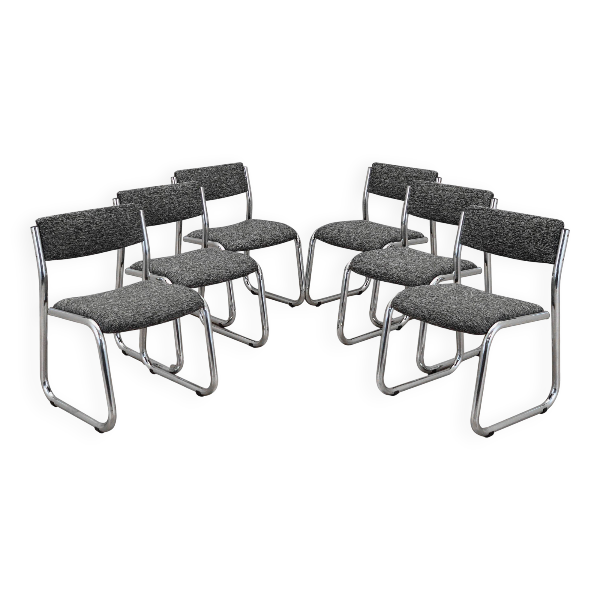 Set of six chairs, Italian design, 1980s, production: Italy