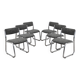Set of six chairs, Italian design, 1980s, production: Italy