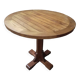 Table bois teck vernis Médicis jardin