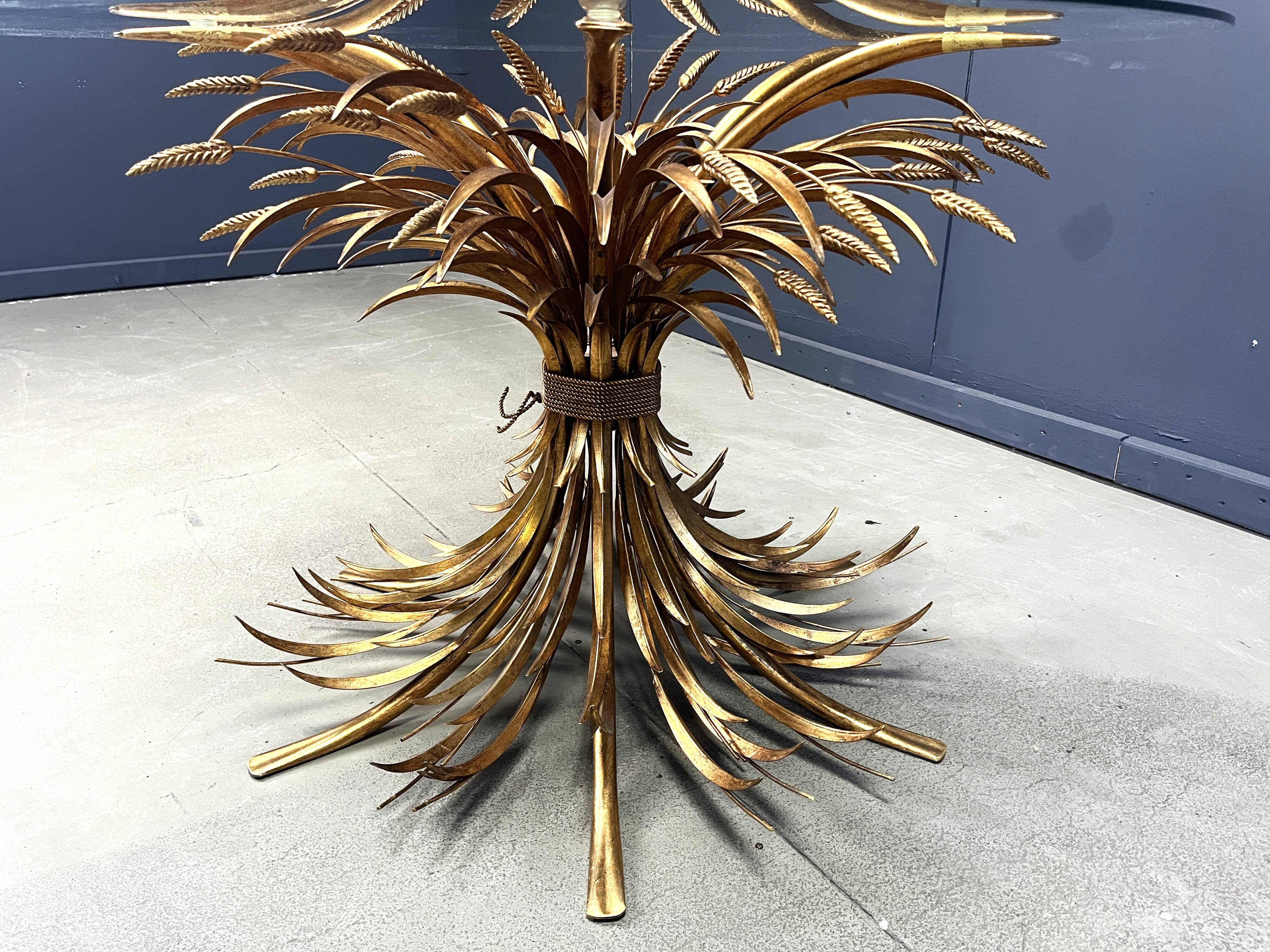 Gilt metal Coco Chanel dining table, 1960s