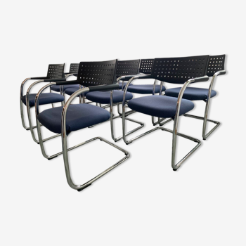 Lot de 10 chaises modèle Visavis Antonio Citterio pour Vitra, 1990