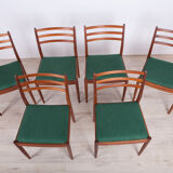 Fabric and teak dining chairs by Victor Wilkins for G-Plan, 1960s, set of 6