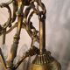 Lantern suspension 3 bronze lights h40x20 with fixing 60 cm good condition