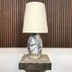 Swedish glazed ceramic table lamp by Marian Zawadzki for Tilgmans Keramik, 1957