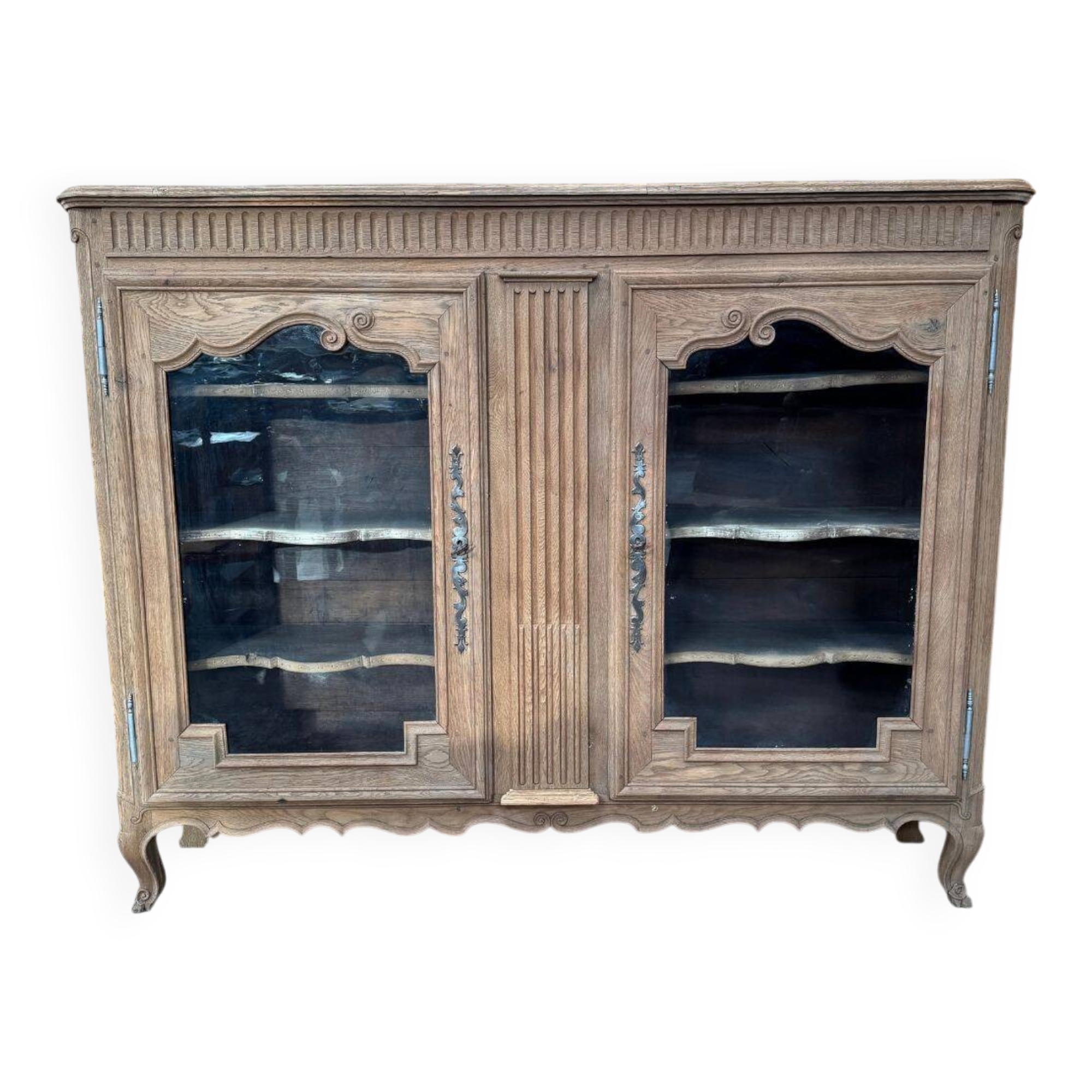 Antique oak dresser - sandblasted