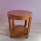Round art deco coffee table