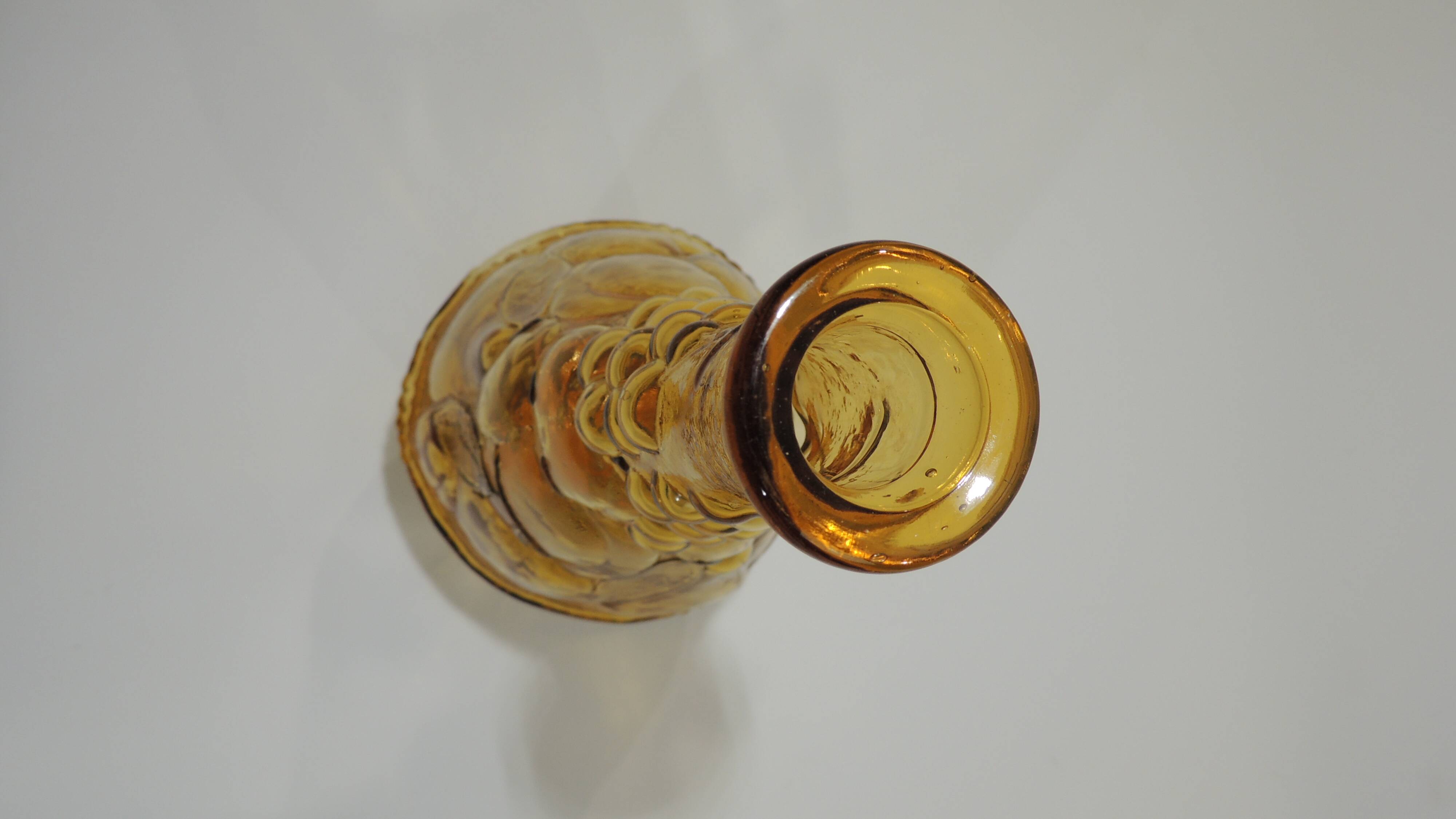 Italian amber/vintage glass carafe