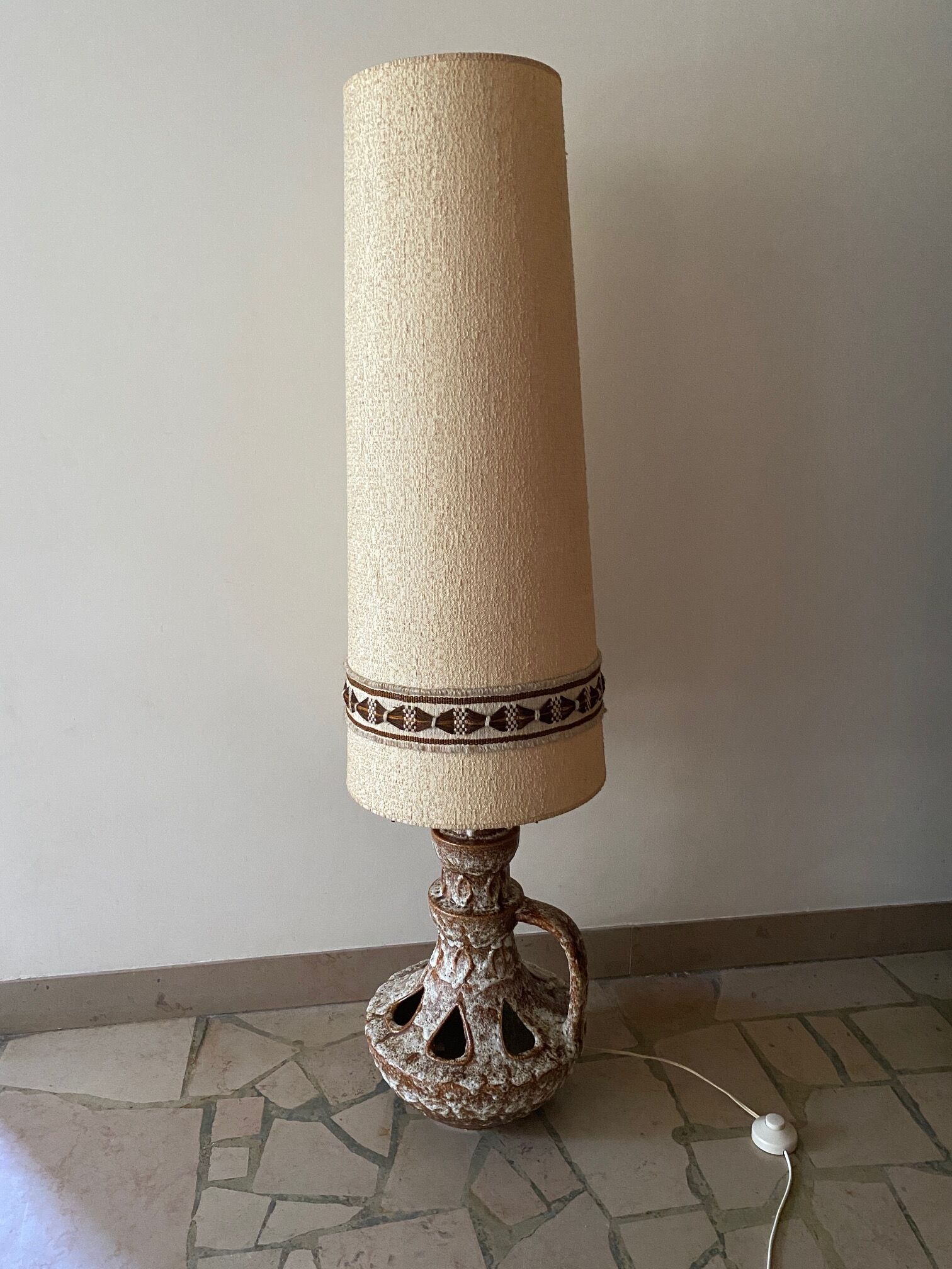 Lampe ceramique année 70 west germany