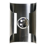 70s chrome wall light
