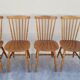 Series of 4 bistro chairs signed Baumann tacoma model 1950 vintage