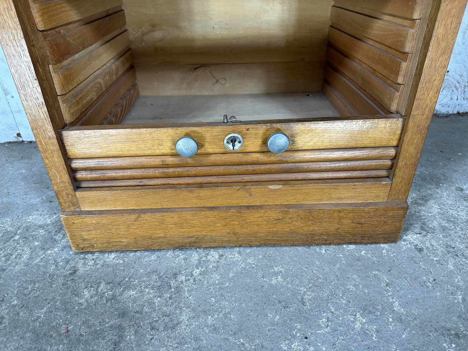 Large oak filing cabinet