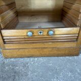 Large oak filing cabinet