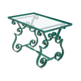 Table basse fer forgé Merceris 1950
