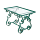 Table basse fer forgé Merceris 1950
