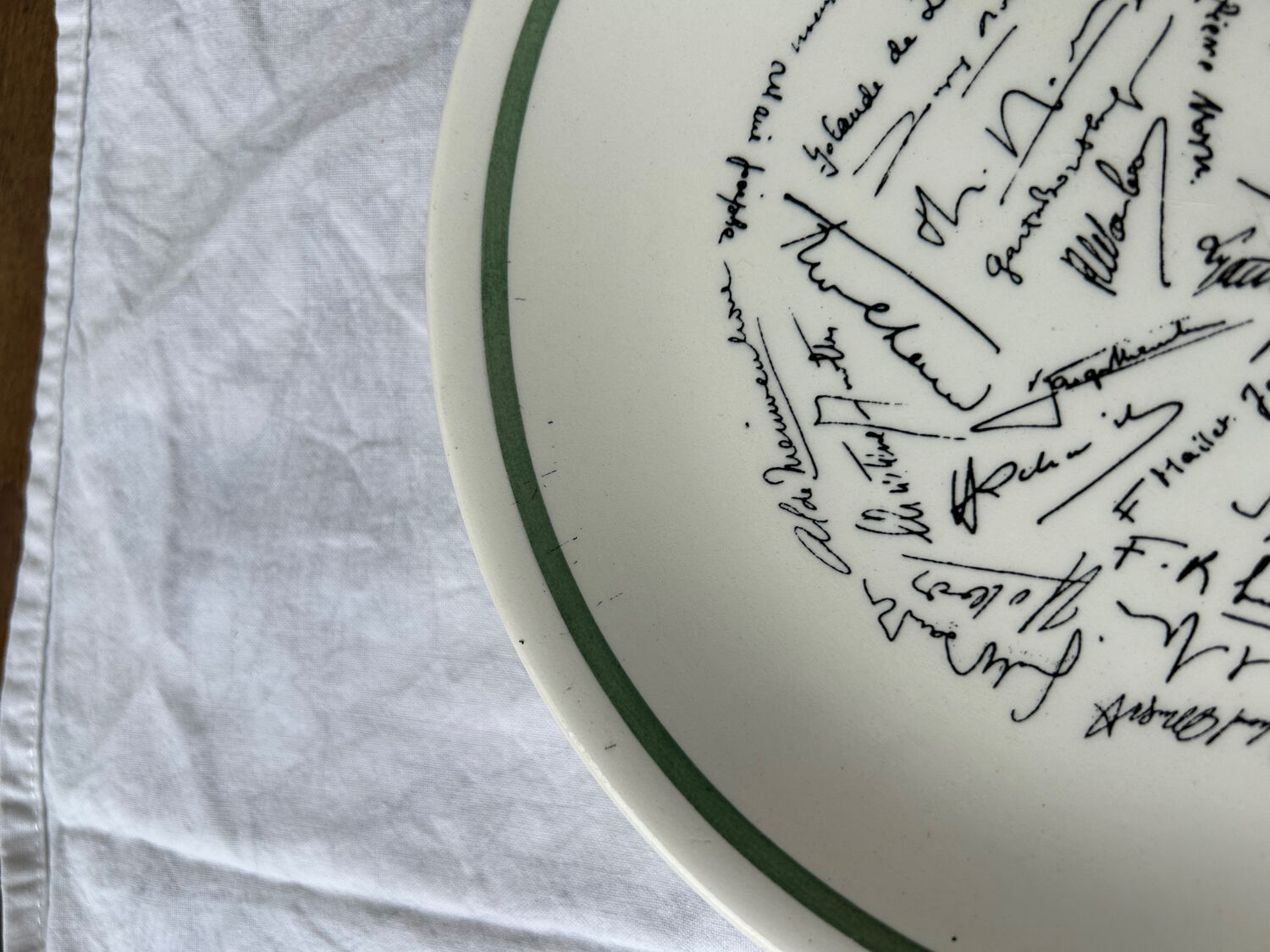 Set of 6 dessert plates Gien - Special edition Julliard