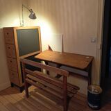 School desk for 2 with bench