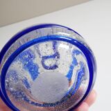 Blue swirl vase