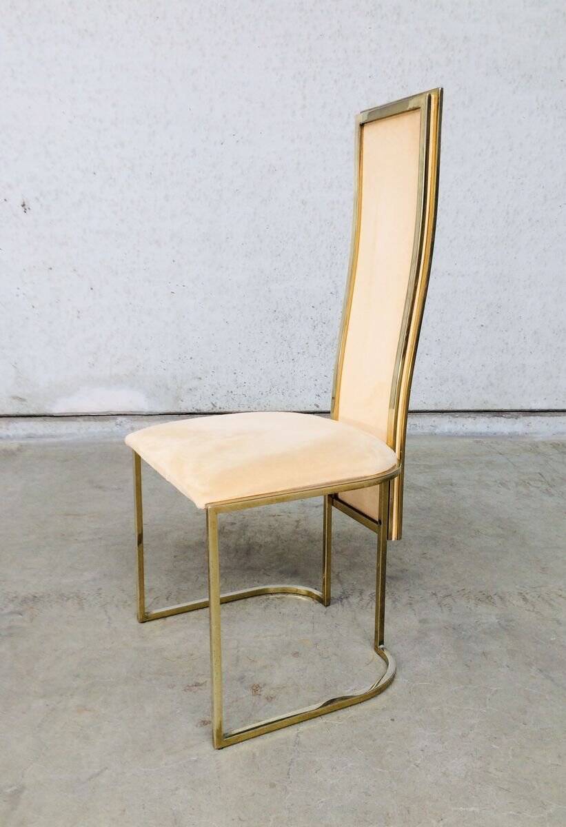 Hollywood Regency dining chairs from Belgo Chrom, 1970s, set of 8.