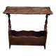 Porte-revue ancien  panier bois
