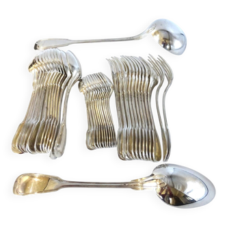 Silver-plated cutlery set, net model - 38 pieces