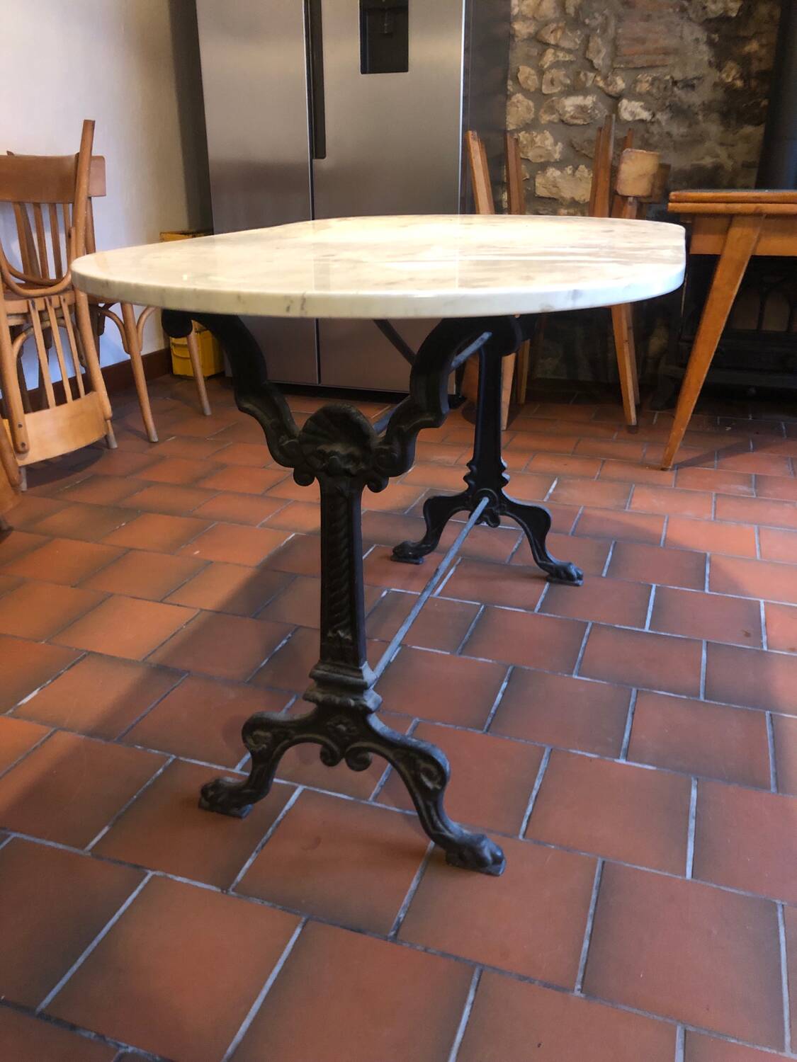 Marble bistro table