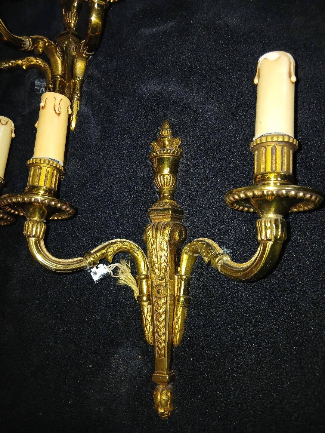 4 bronze wall lights in Louis XVI - XV style