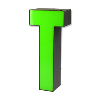 Green letter t