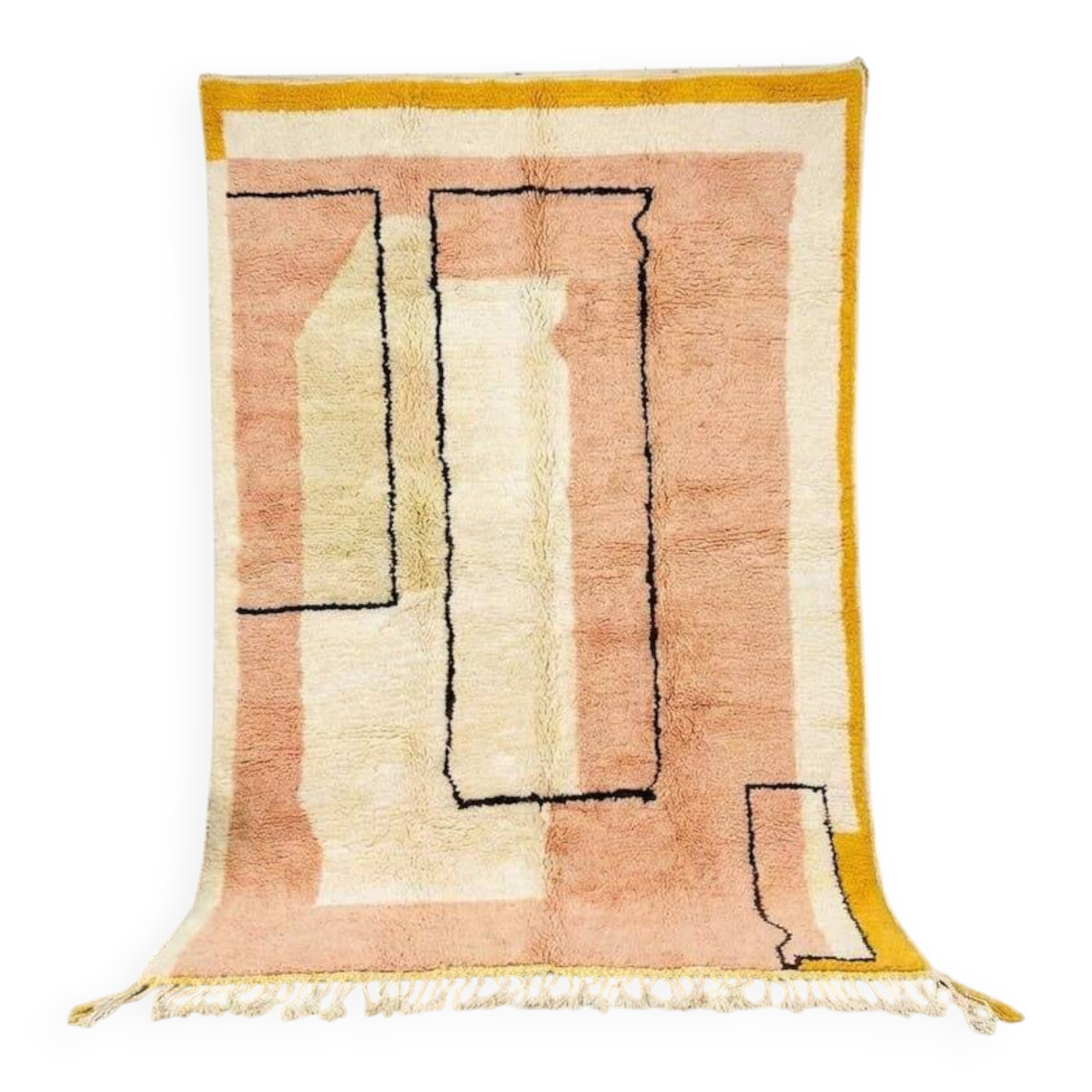 Tapis berbère - beni ouraine tapis - traditionnel coloré taille 2/3 m