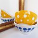 Set 2 polka dot bowls