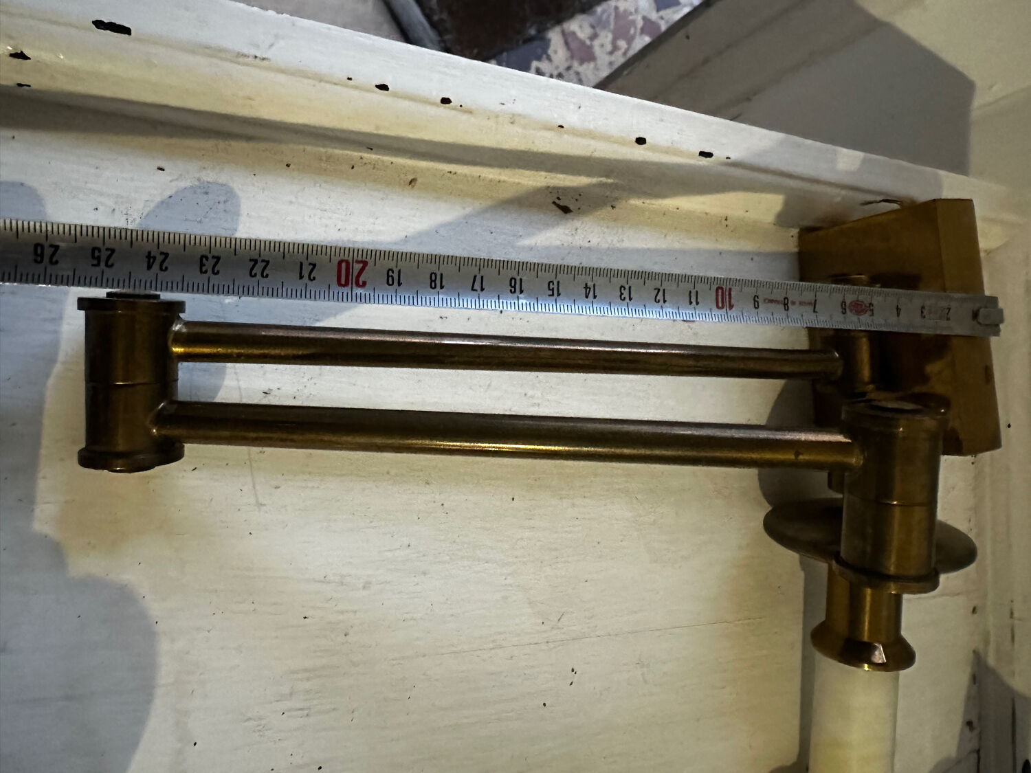 Paire d’appliques murales articulées- Georges W Hansen Metalart- 1950-