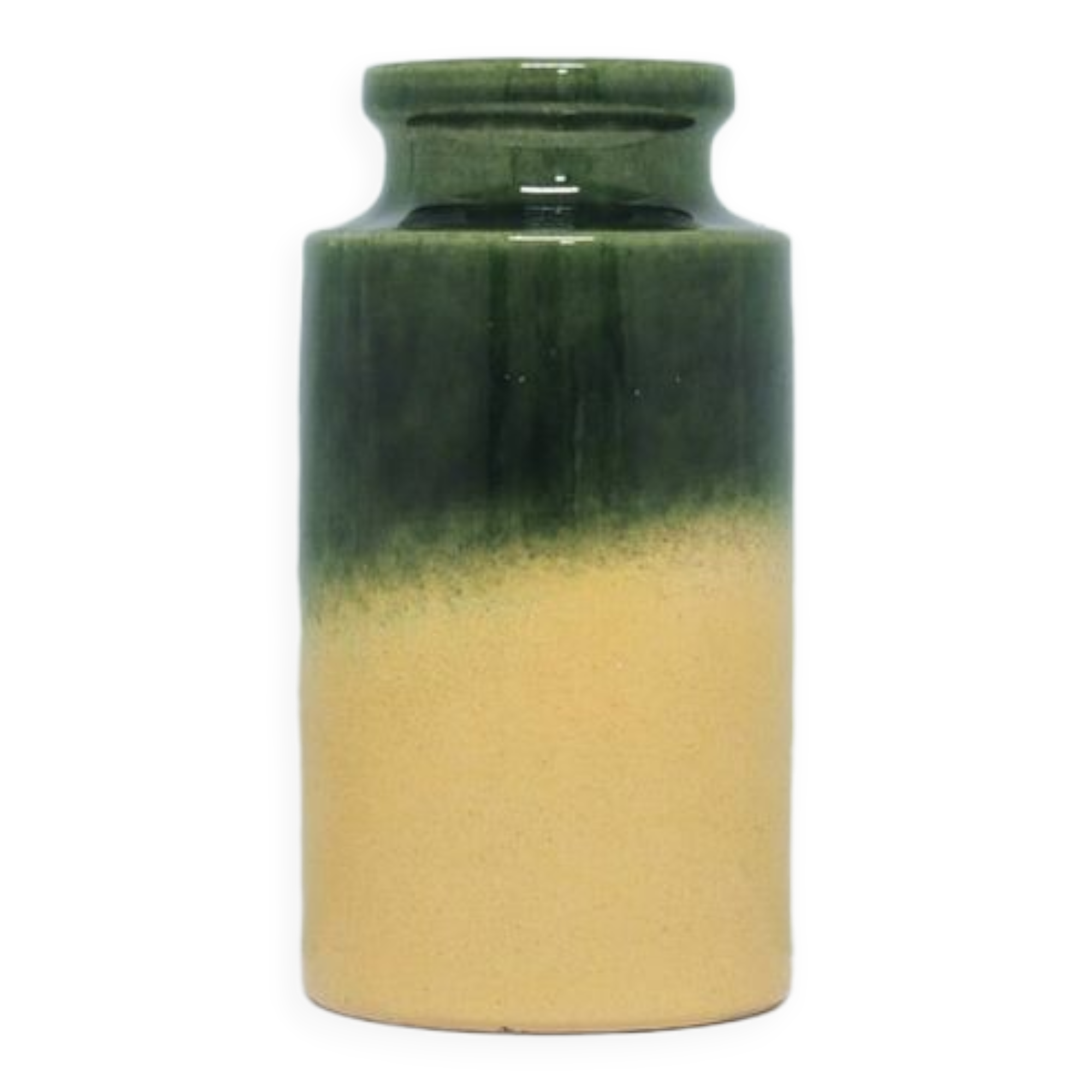 vintage beige & green West Germany vase Scheurich